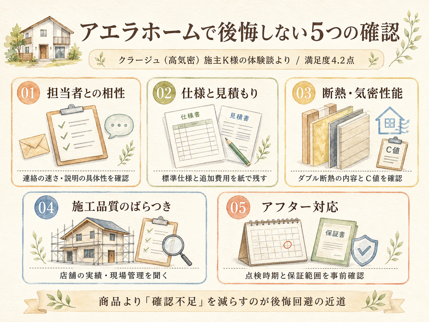アエラホームを検討する前に必ず確認したい5つのチェックリスト