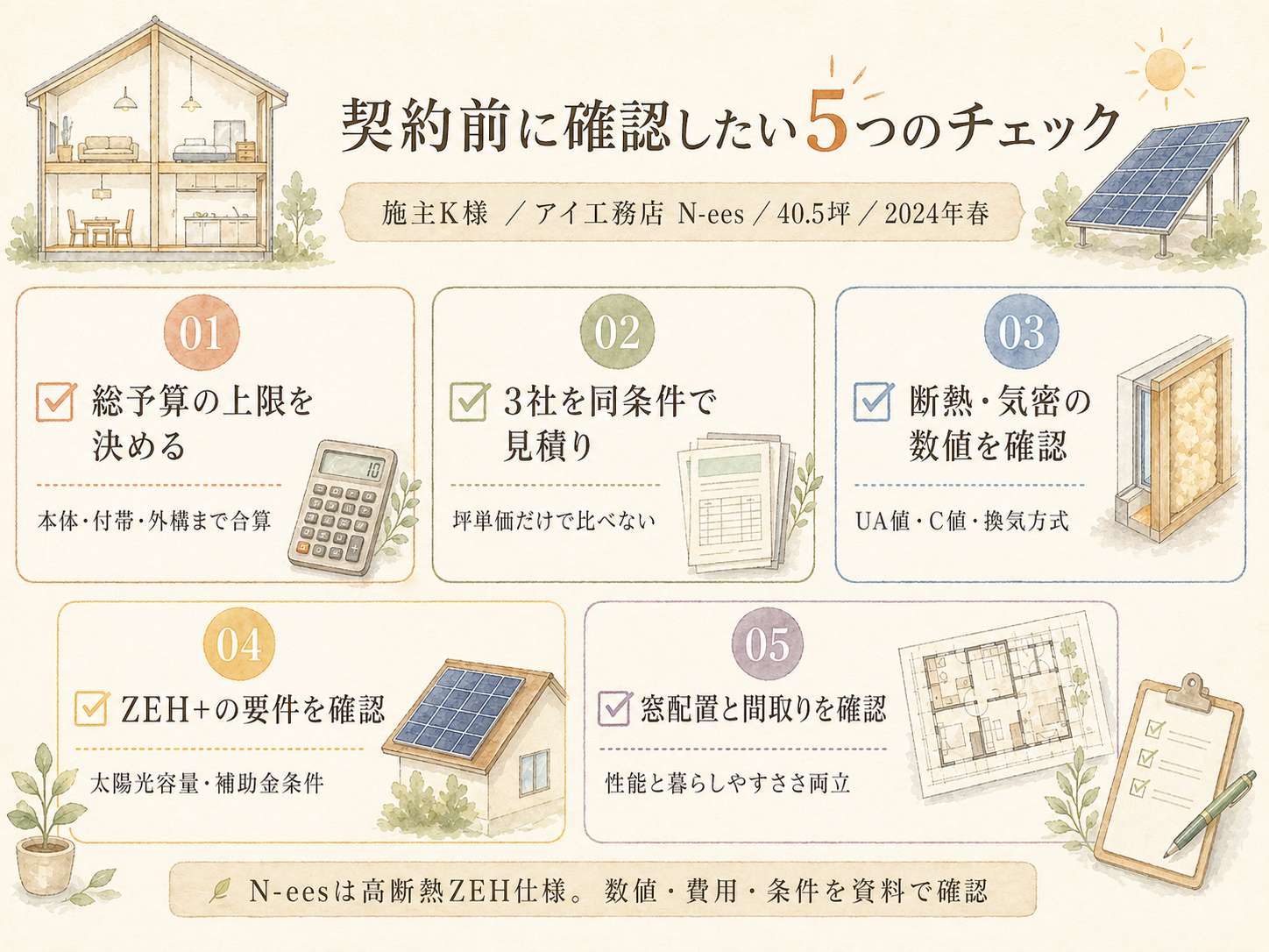 アイ工務店を検討する前に必ず確認したい5つのチェックリスト