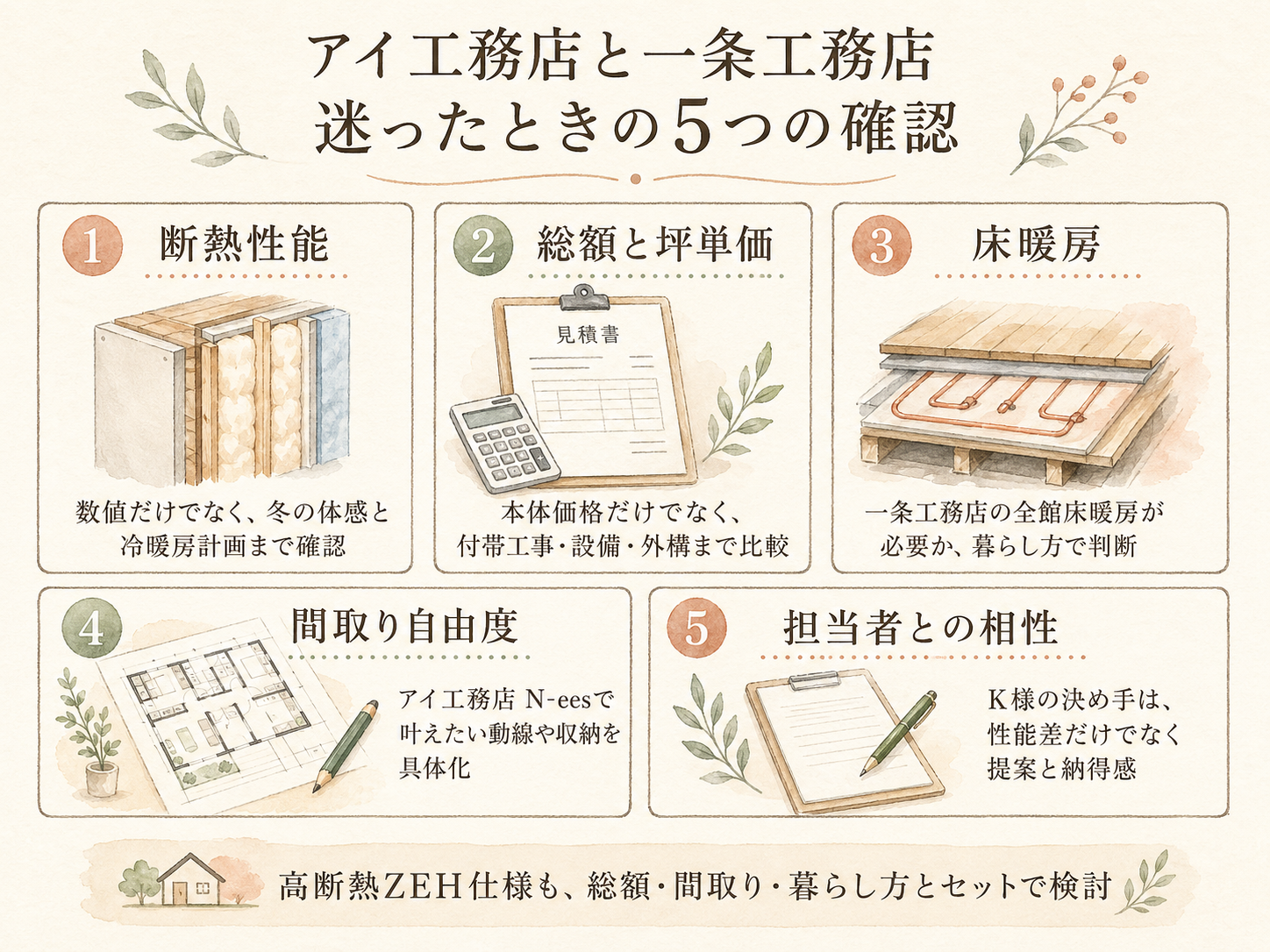 アイ工務店を検討する前に必ず確認したい5つのチェックリスト