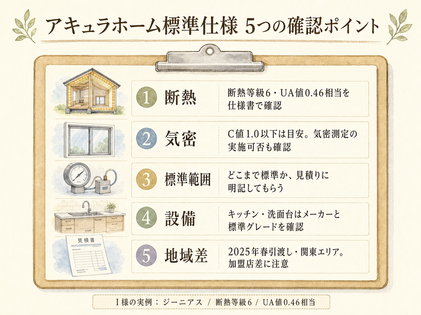 アキュラホームを検討する前に事前に確認したい5つのチェックリスト