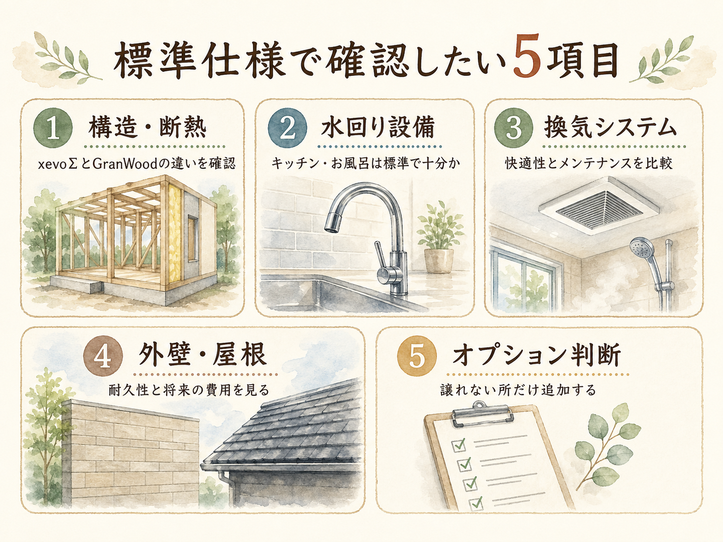 ダイワハウスを検討する前に事前に確認したい5つのチェックリスト
