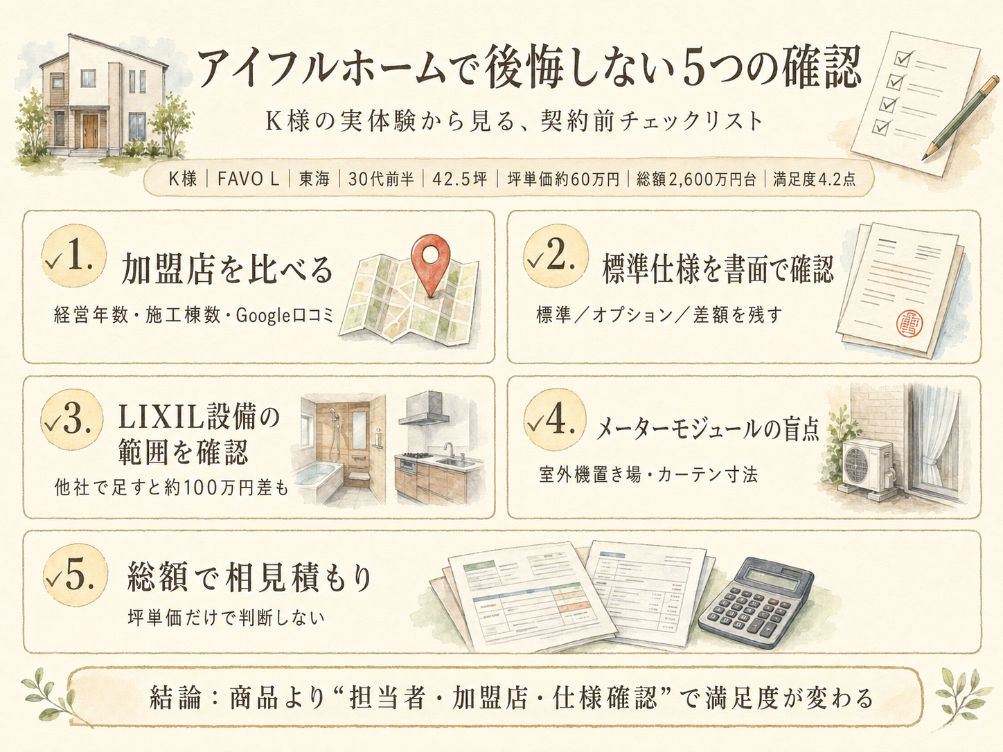 アイフルホームを検討する前に事前に確認したい5つのチェックリスト