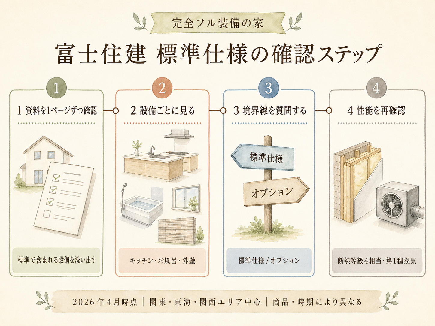 富士住建の検討ポイント3つ（O様の取材内容から）