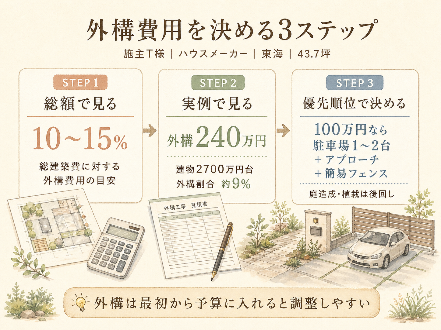 記事の検討ポイント3つ（T様の話から）