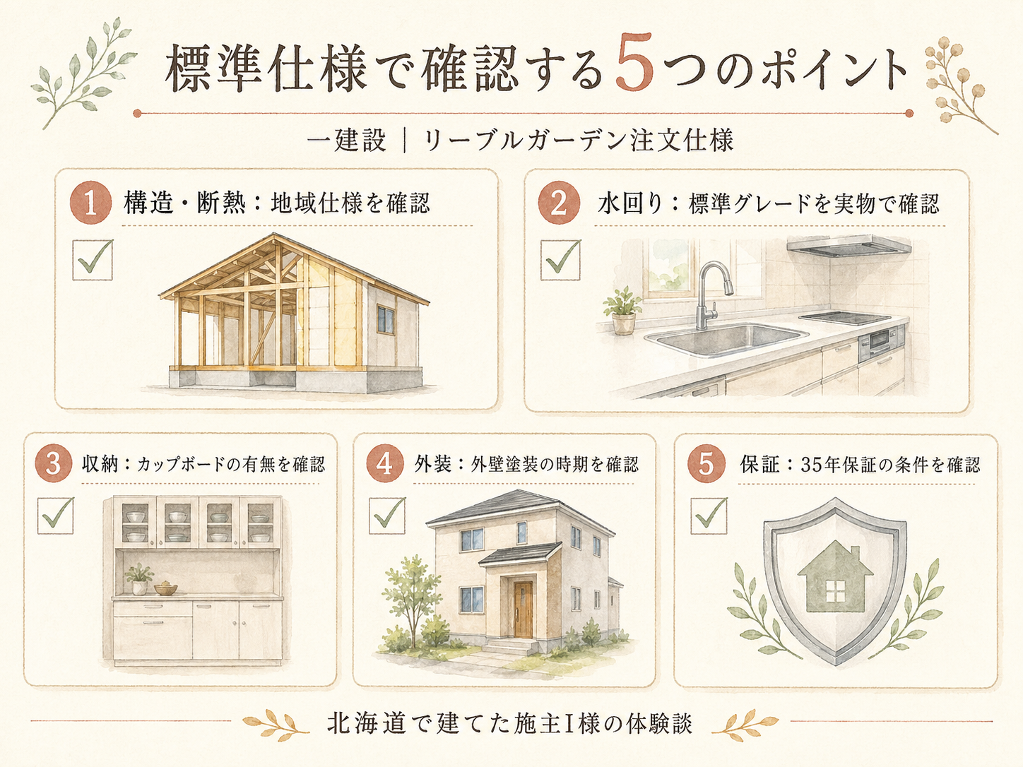ハウスメーカーを検討する前に必ず確認したい5つのチェックリスト