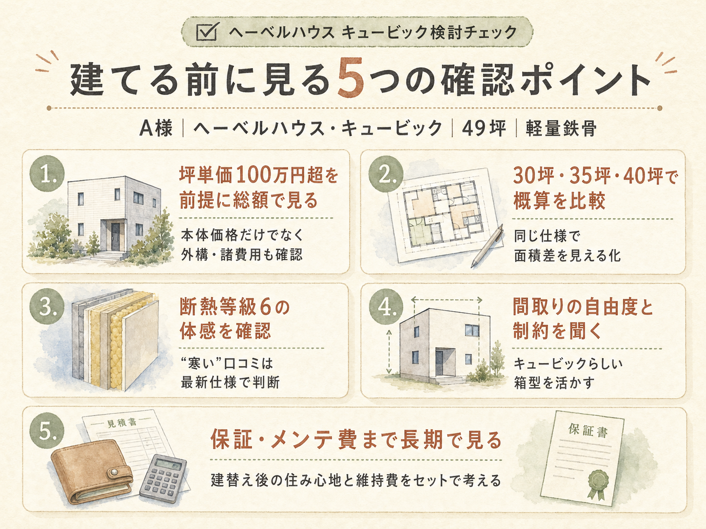 ヘーベルハウスを検討する前に必ず確認したい5つのチェックリスト
