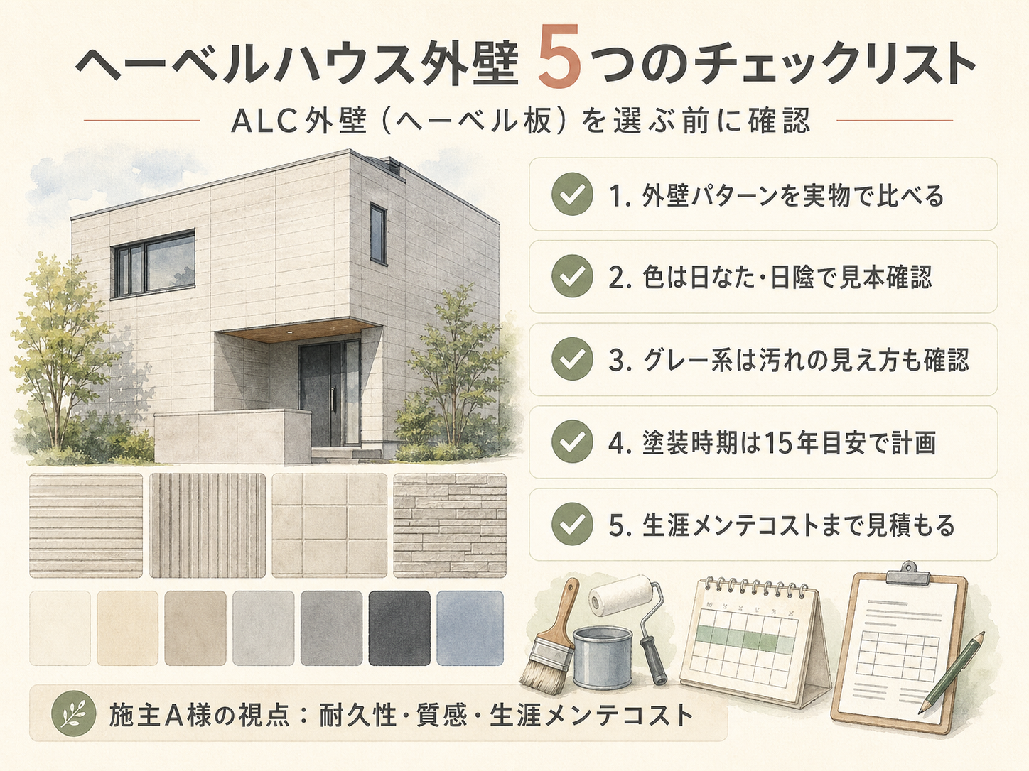 ヘーベルハウスを検討する前に必ず確認したい5つのチェックリスト