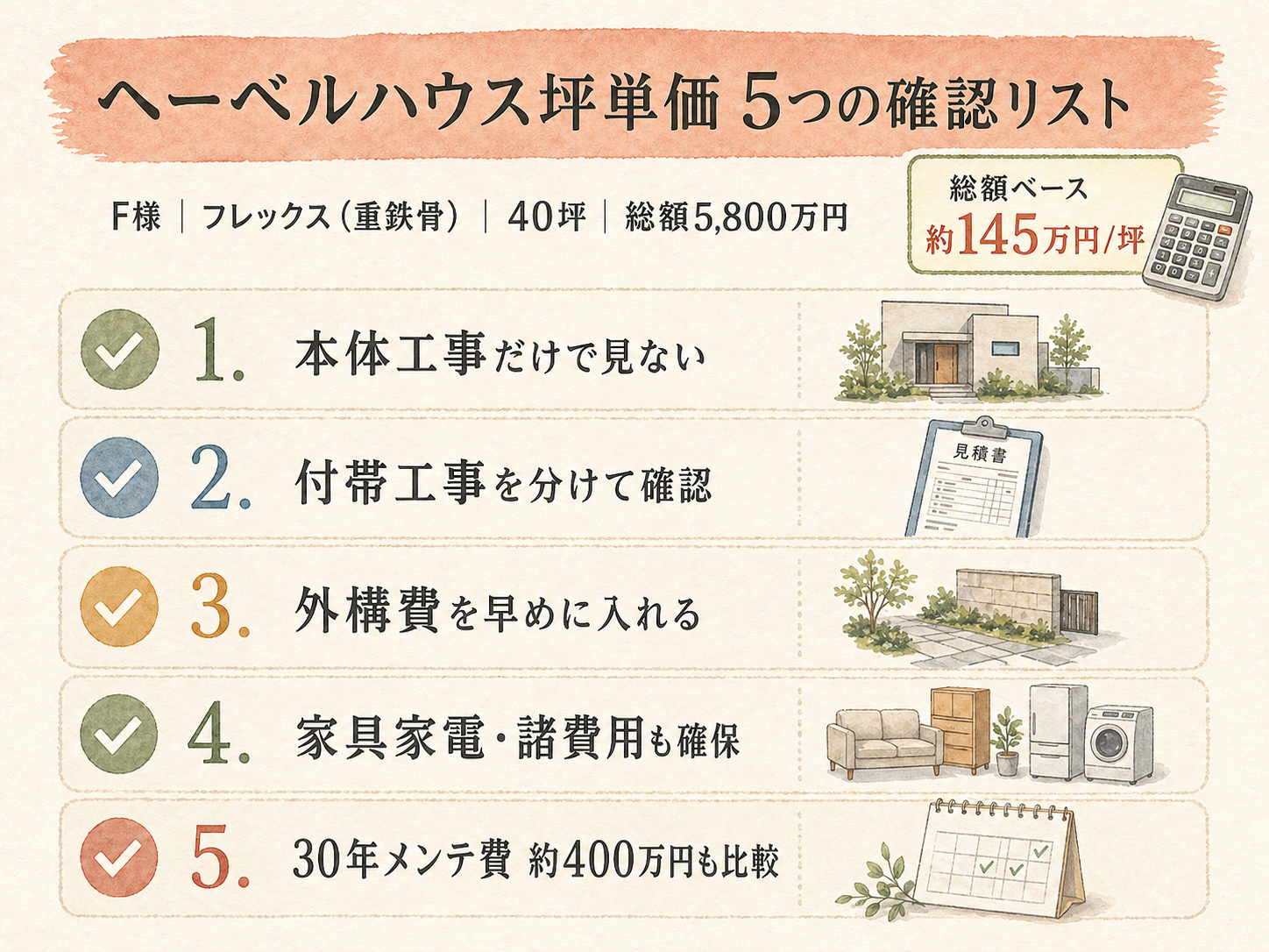 ヘーベルハウスを検討する前に必ず確認したい5つのチェックリスト