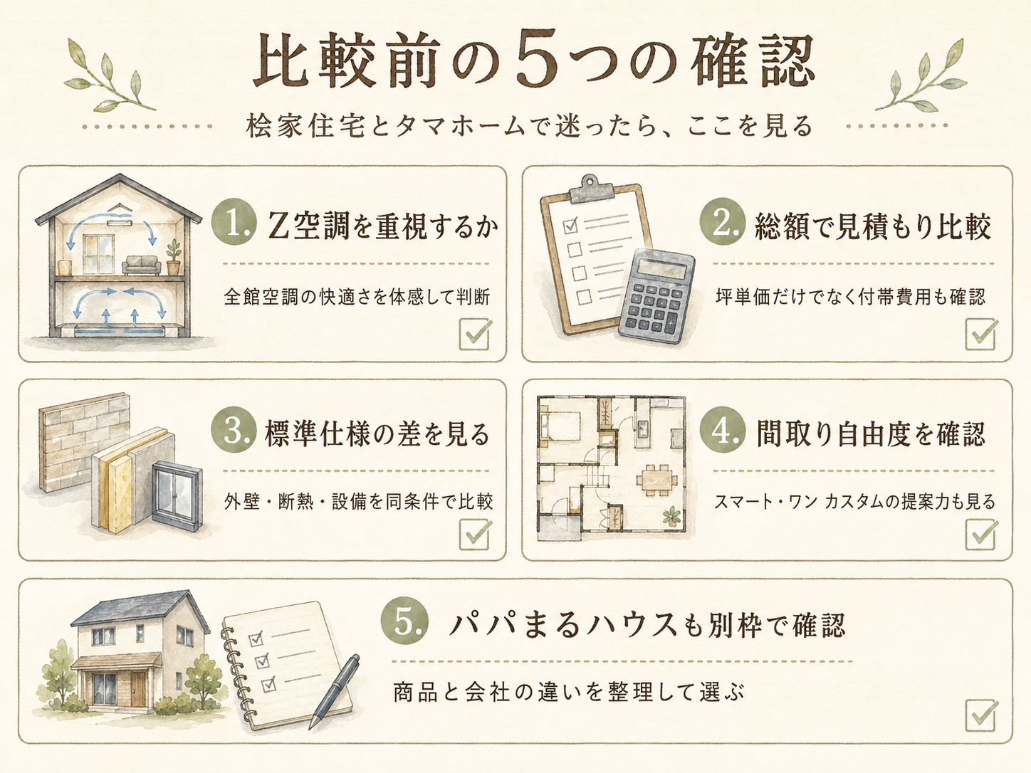 桧家住宅を検討する前に必ず確認したい5つのチェックリスト