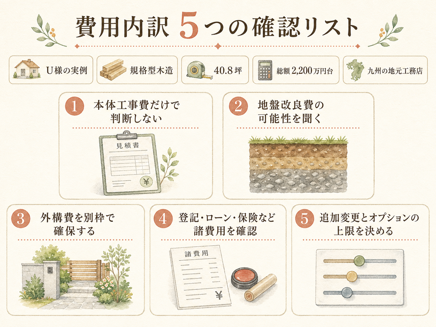 ハウスメーカーを検討する前に必ず確認したい5つのチェックリスト