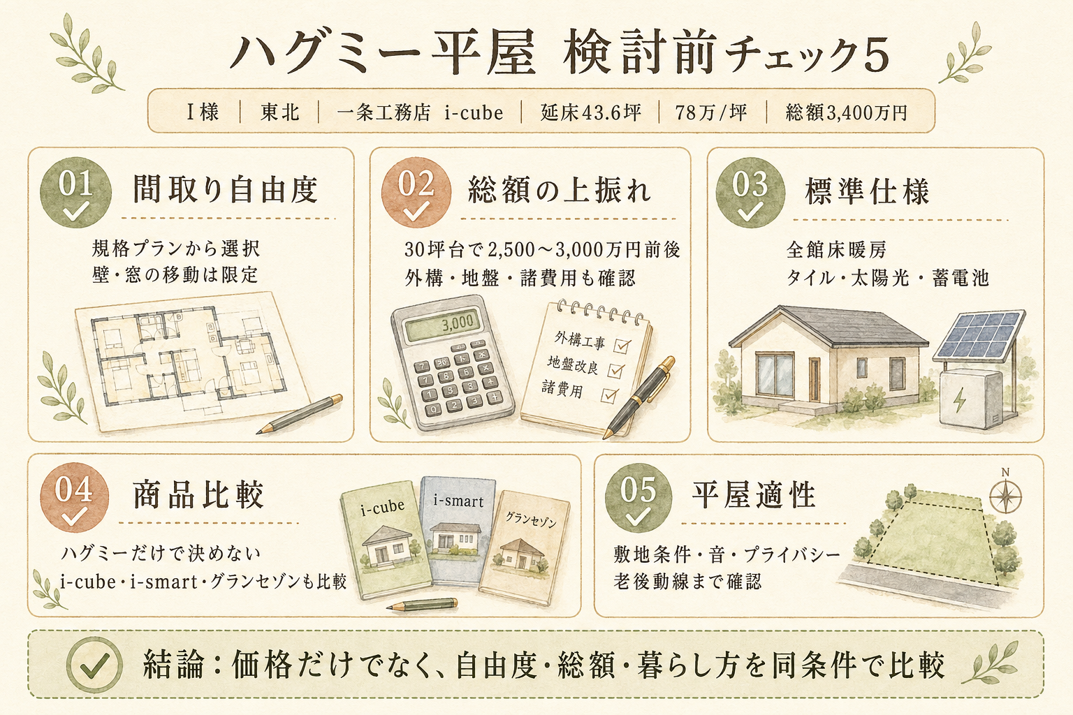 一条工務店を検討する前に必ず確認したい5つのチェックリスト