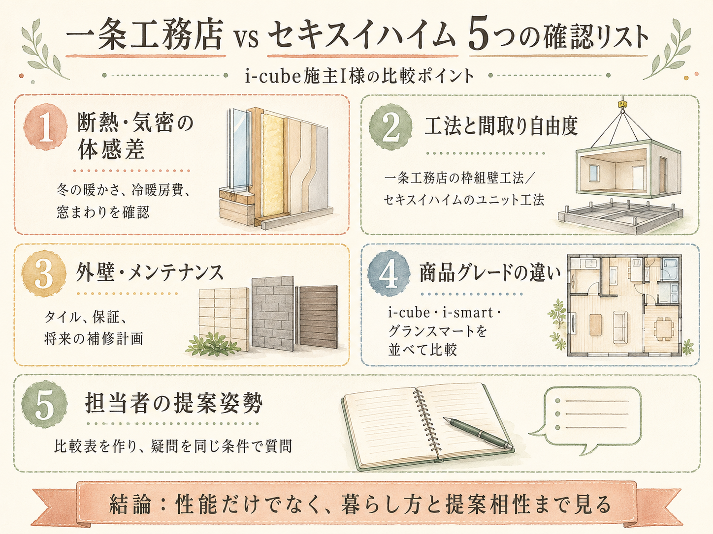 一条工務店を検討する前に必ず確認したい5つのチェックリスト
