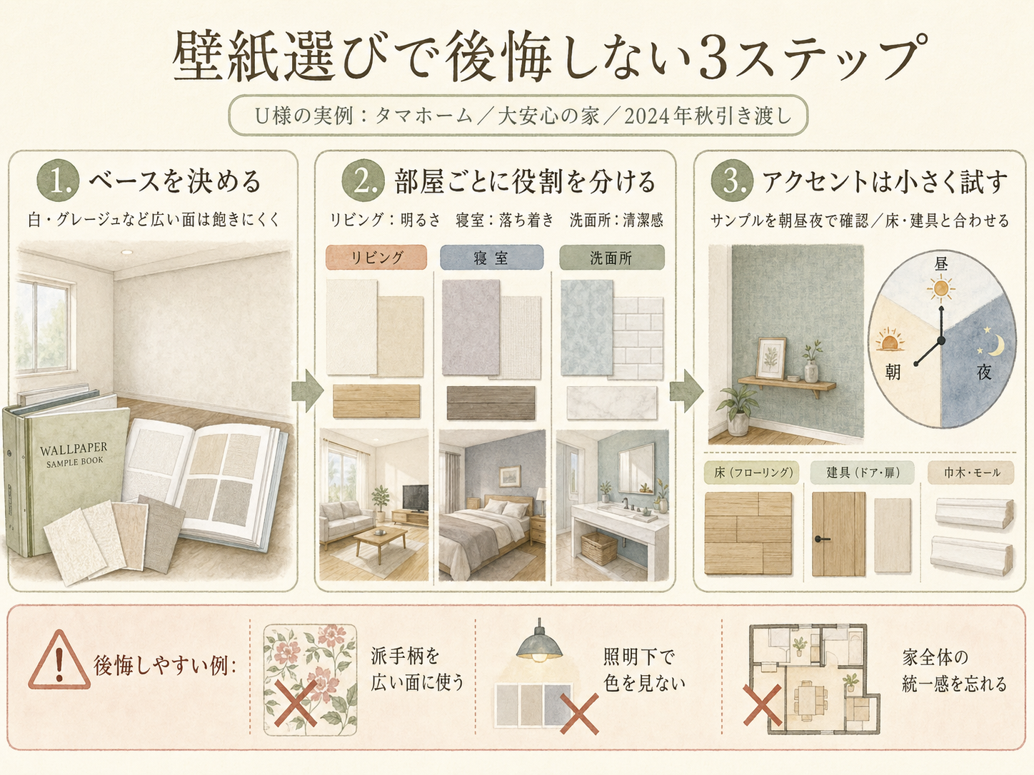 記事の検討ポイント3つ（U様の話から）