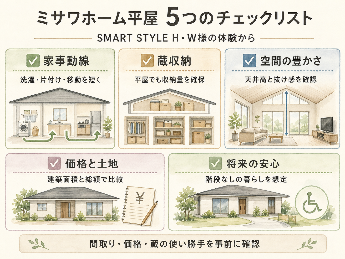 ミサワホームを検討する前に必ず確認したい5つのチェックリスト