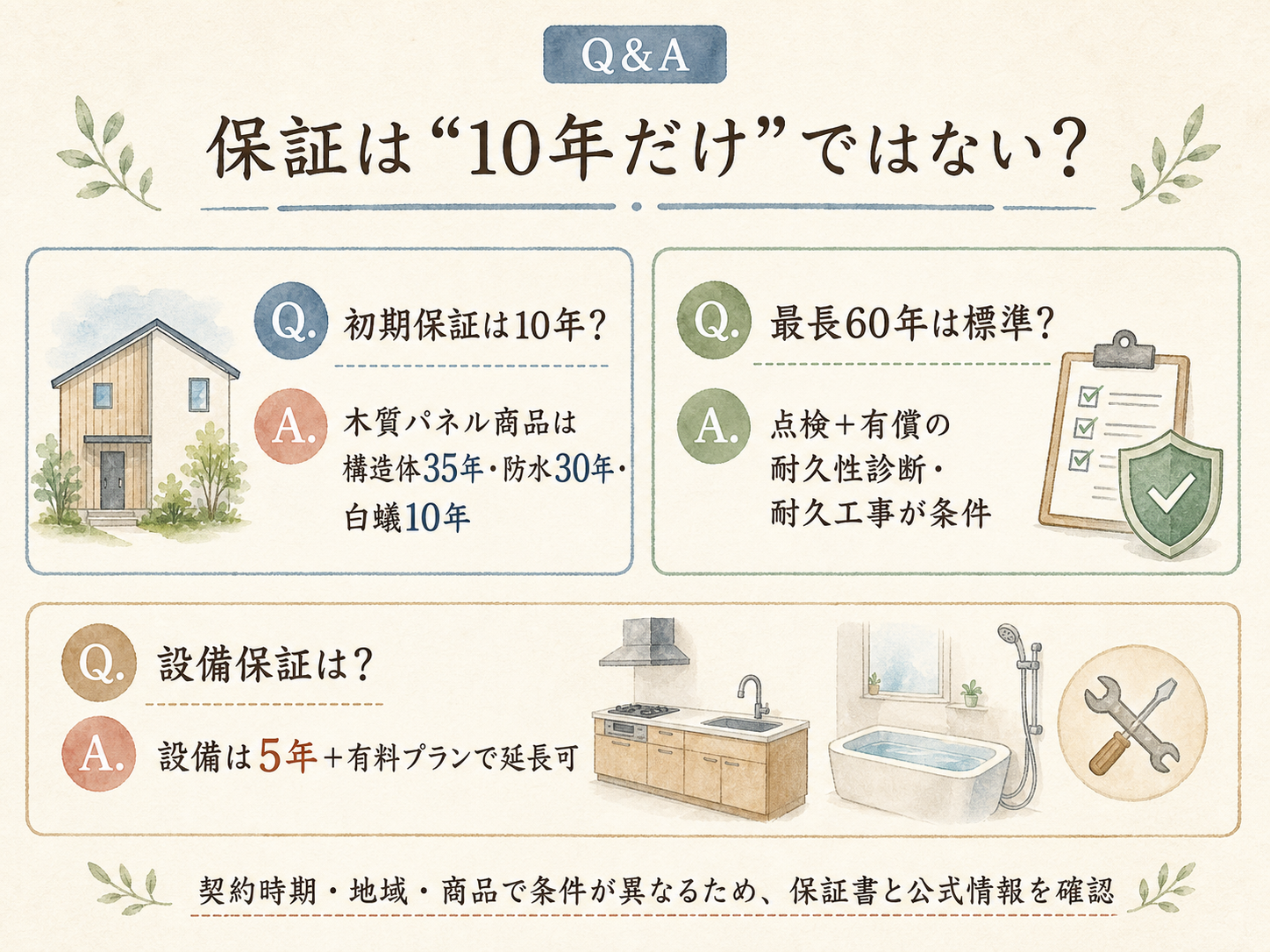 ミサワホームに関する読者の疑問と、S様の施主の回答(Q&A図解)