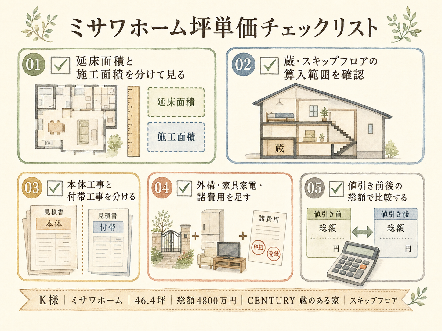 ミサワホームを検討する前に必ず確認したい5つのチェックリスト