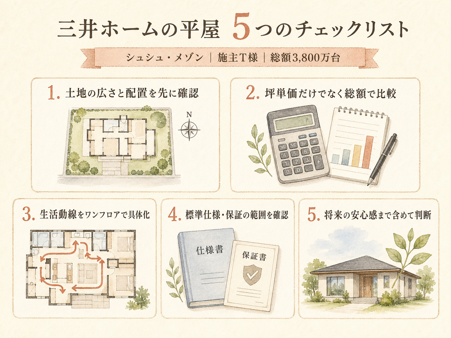 三井ホームを検討する前に必ず確認したい5つのチェックリスト