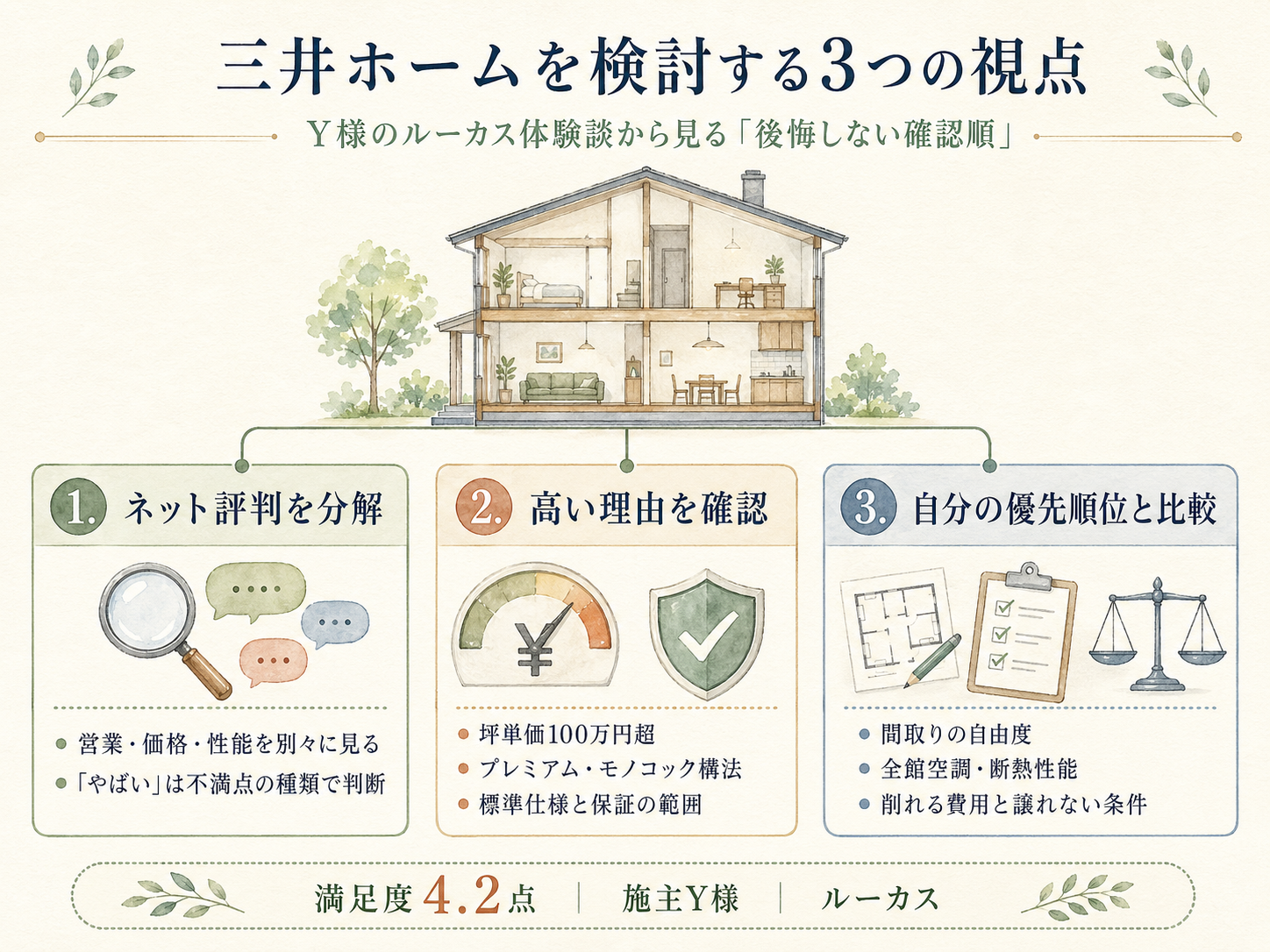 三井ホームが「やばい」と言われる本当の原因3つ（Y様の取材内容から）