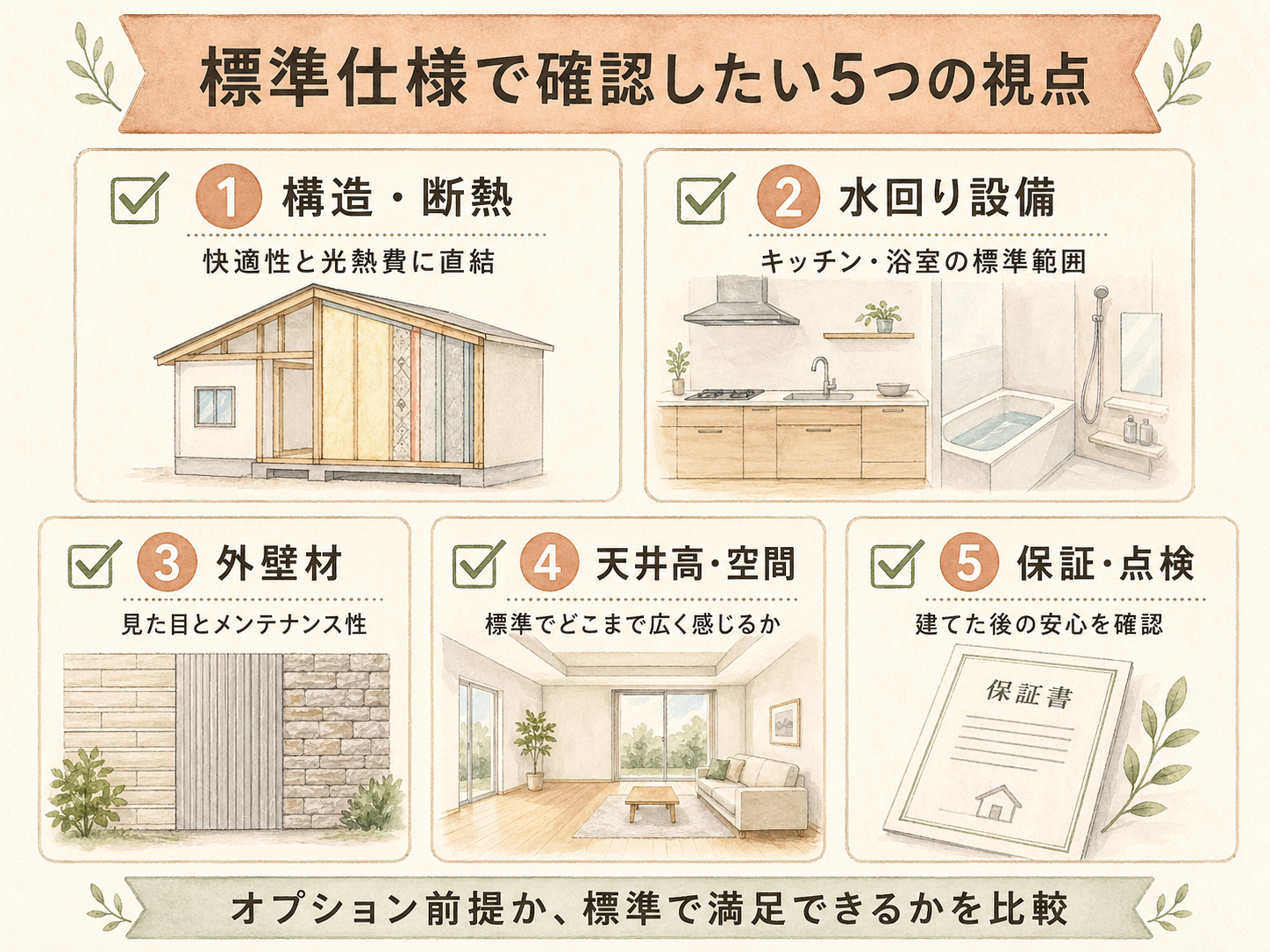 三井ホームを検討する前に確認したい5つのチェックリスト