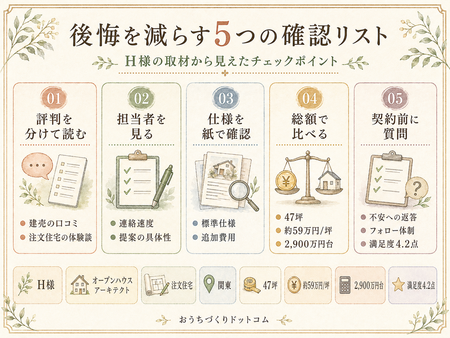 オープンハウスを検討する前に必ず確認したい5つのチェックリスト