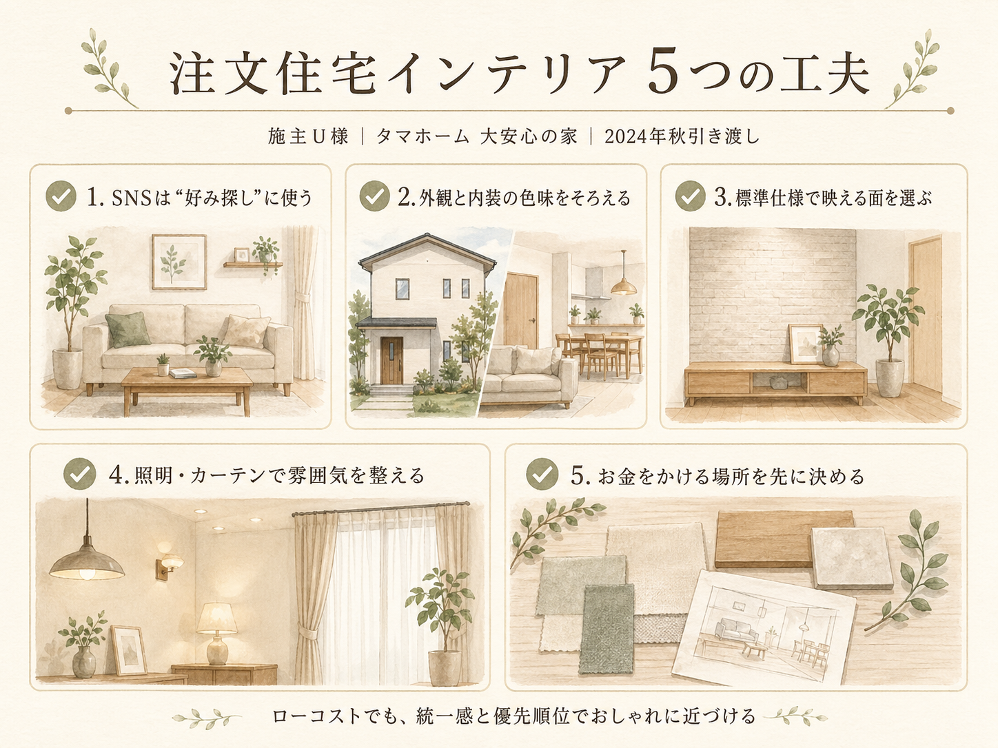 ハウスメーカーを検討する前に必ず確認したい5つのチェックリスト
