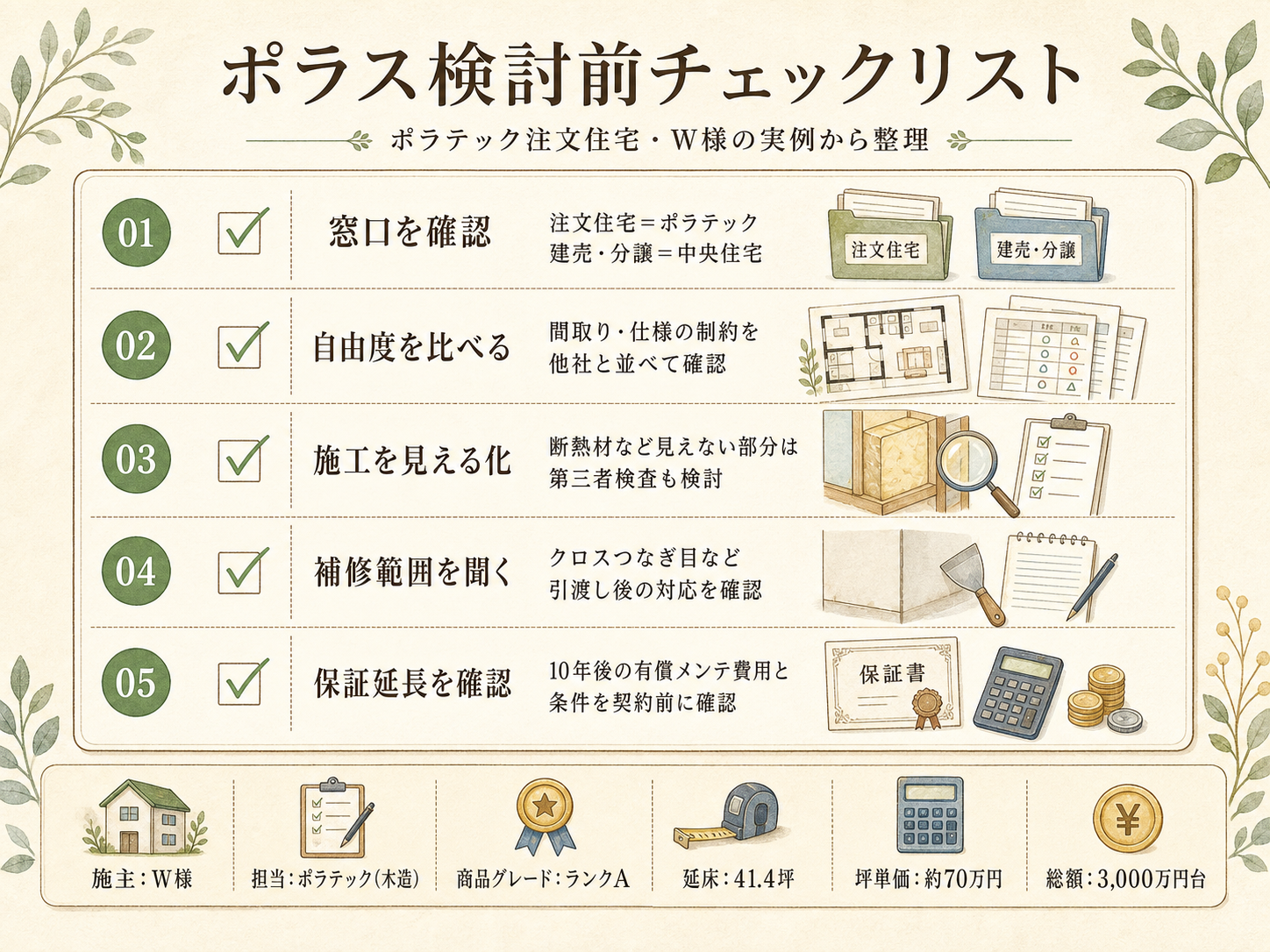 ポラスを検討する前に必ず確認したい5つのチェックリスト
