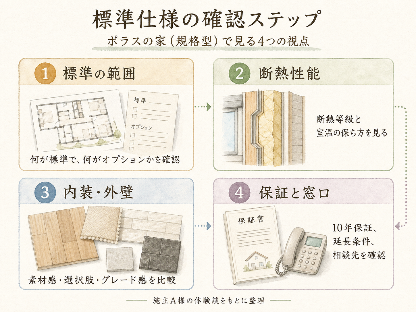 標準仕様で押さえたい3つの注目点