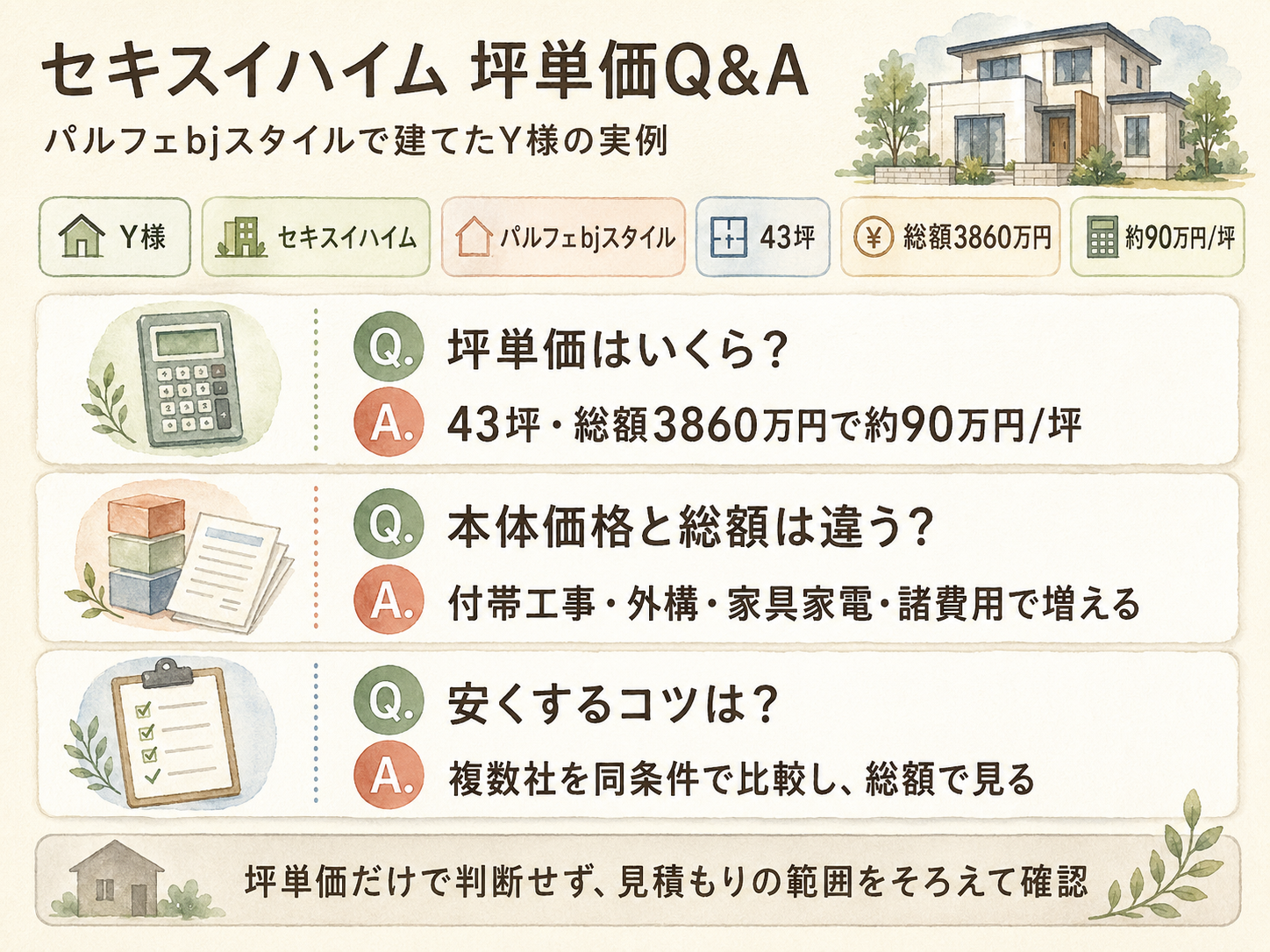 セキスイハイムに関する読者の疑問と、Y様の回答（Q&A図解）