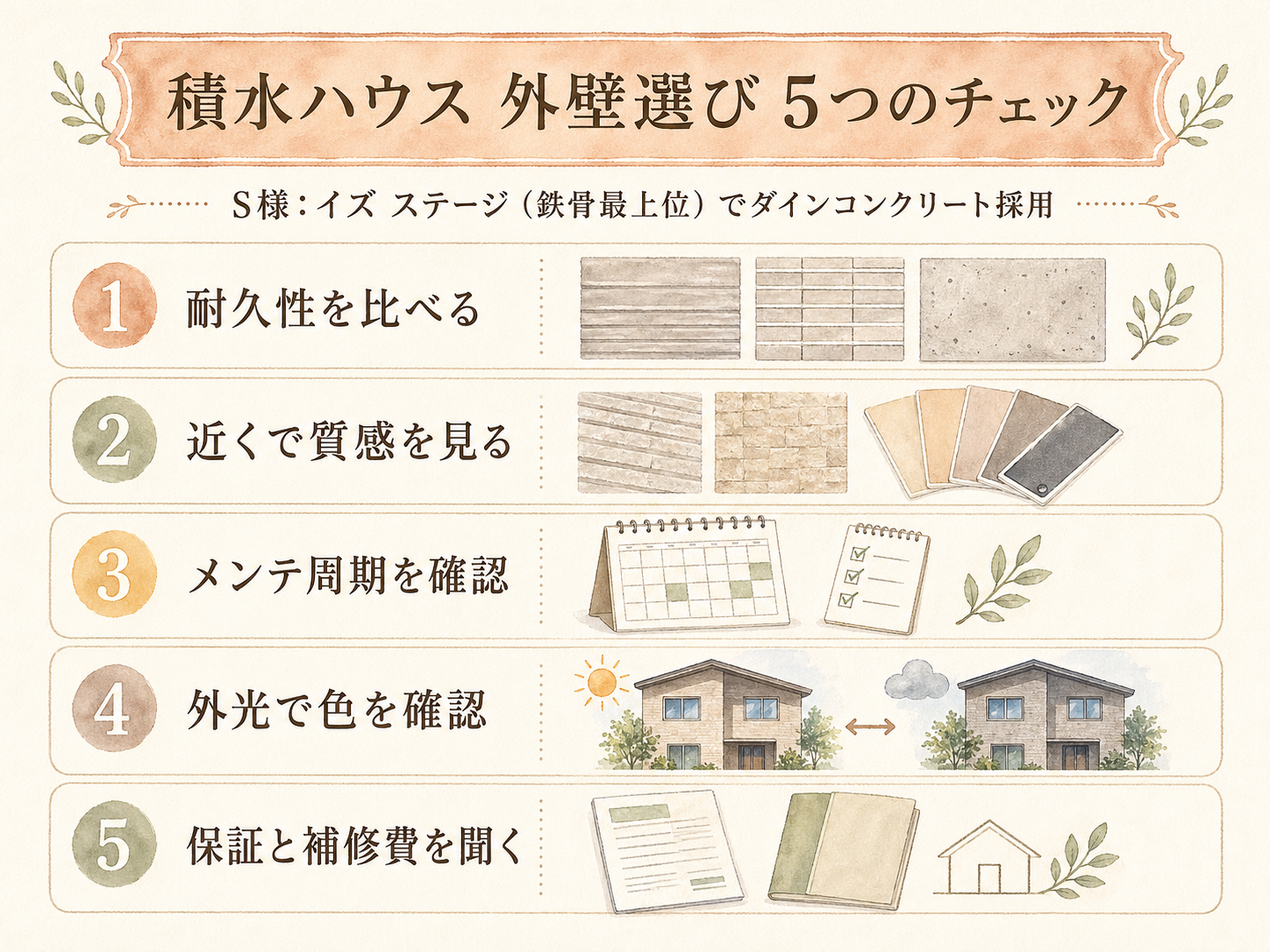 積水ハウスを検討する前に必ず確認したい5つのチェックリスト