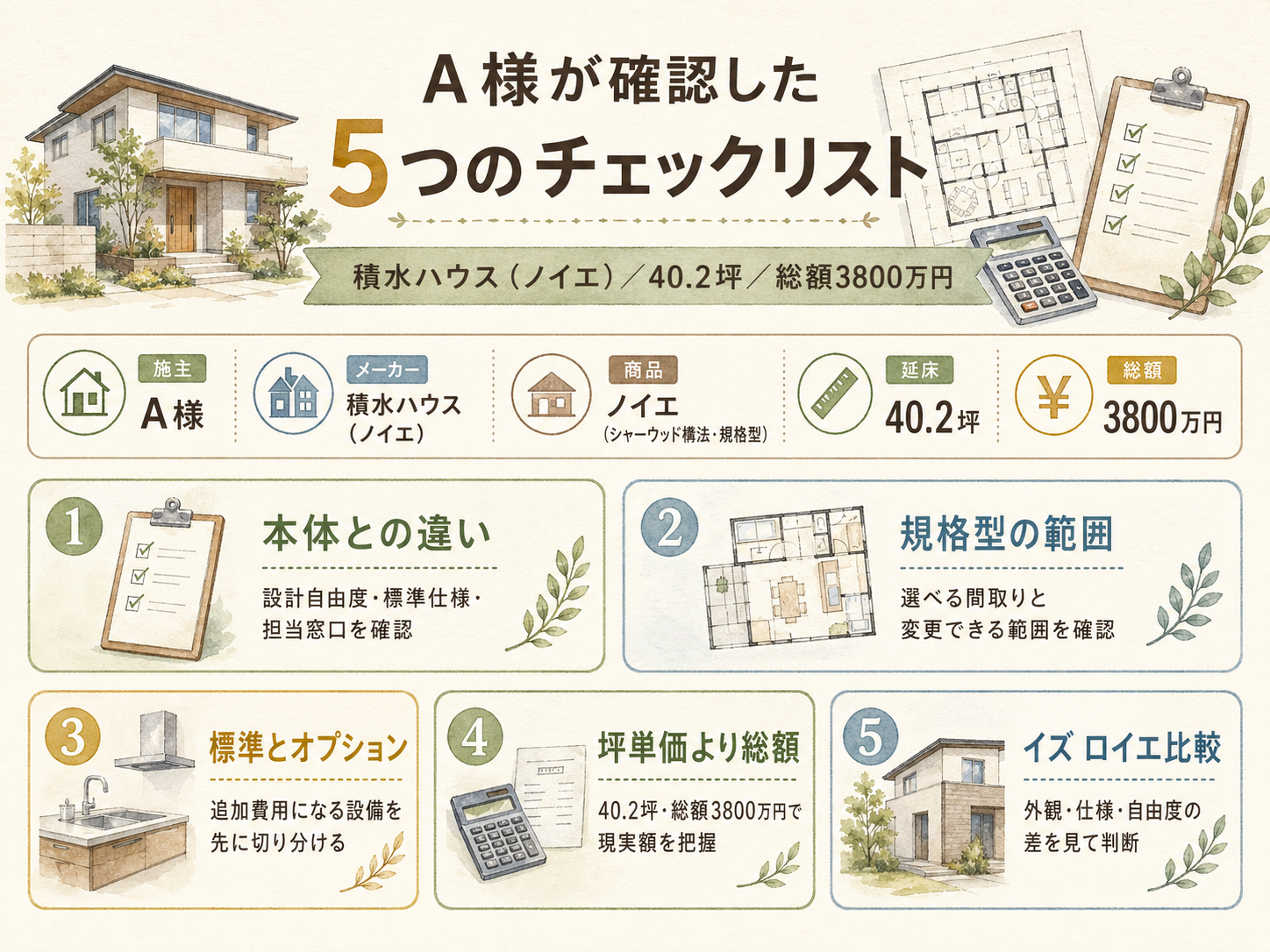 積水ハウスを検討する前に必ず確認したい5つのチェックリスト