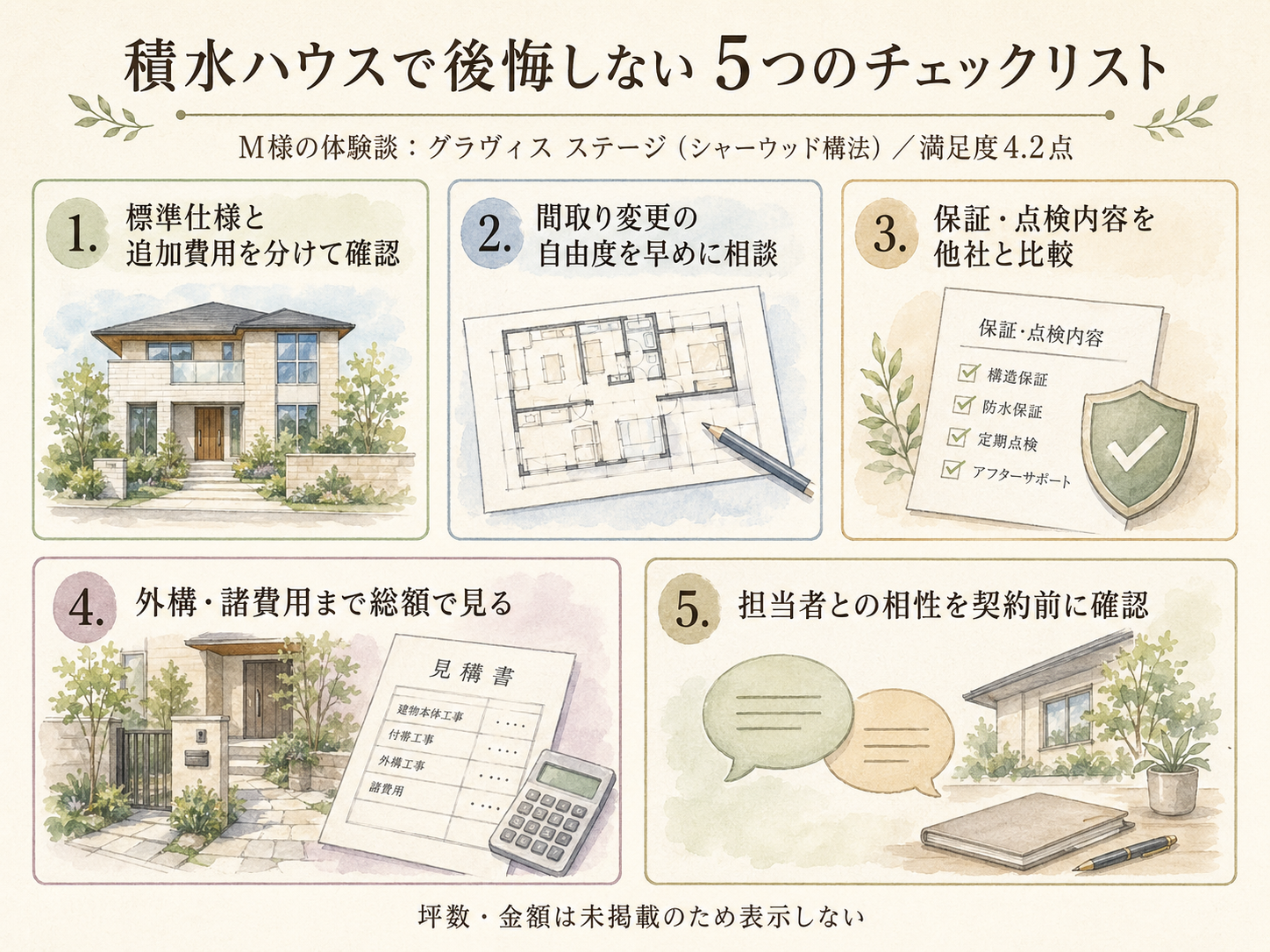 積水ハウスを検討する前に確認しておきたい5つのチェックリスト