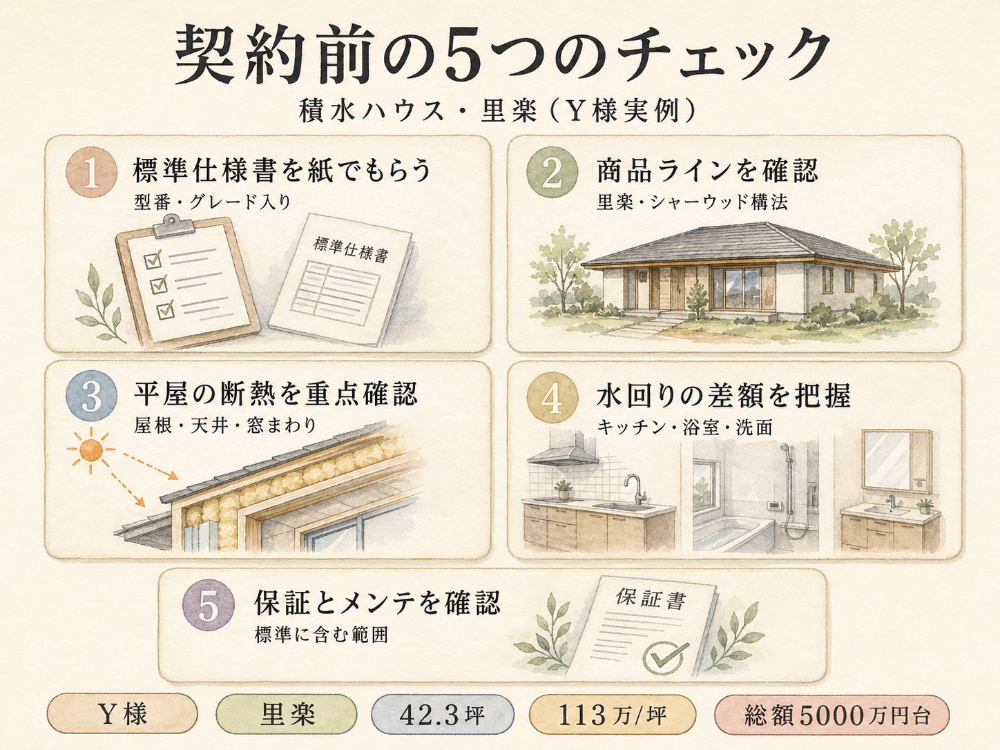 積水ハウスを検討する前に確認しておきたい5つのチェックリスト