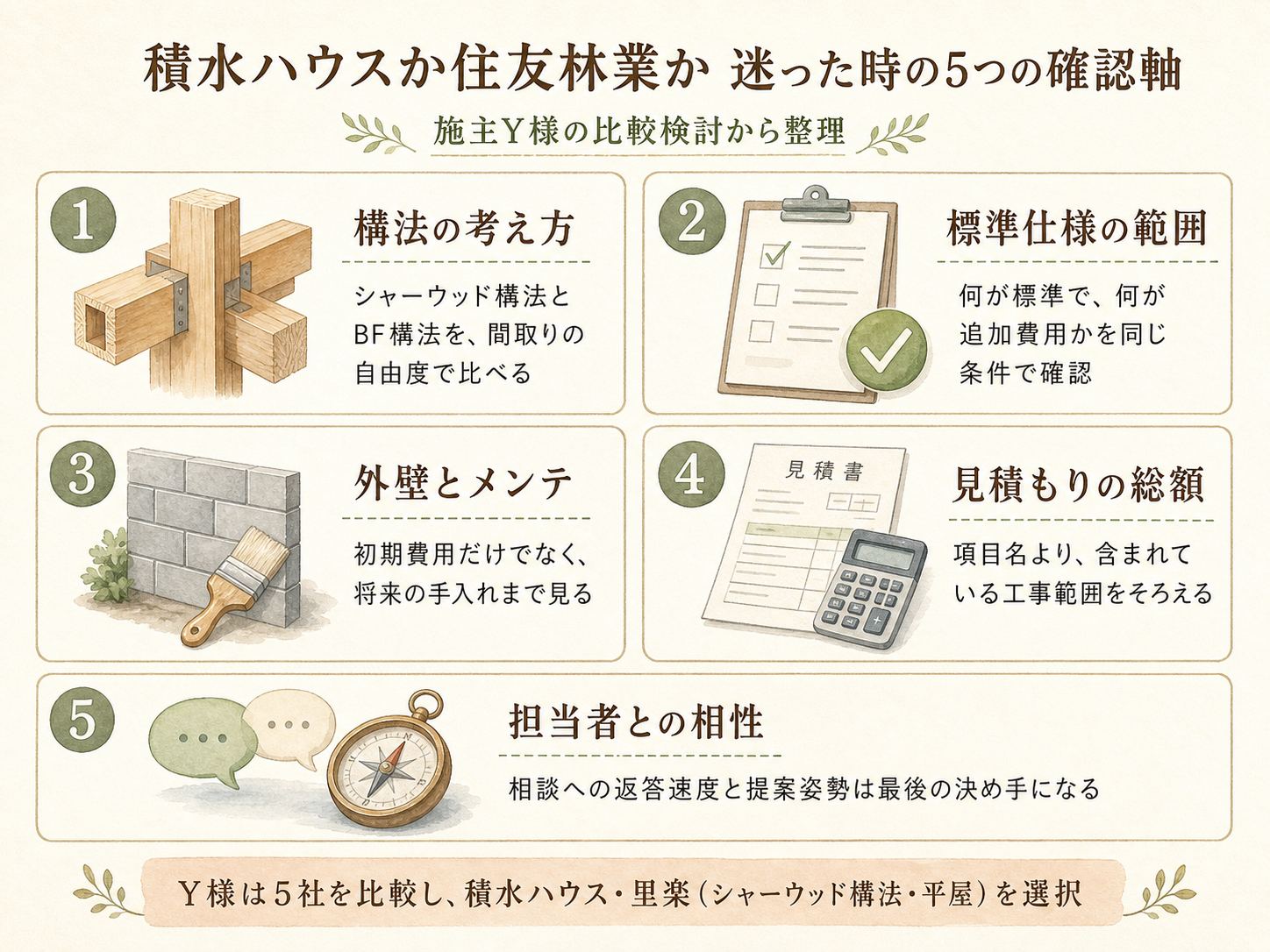 積水ハウスを検討する前に必ず確認したい5つのチェックリスト