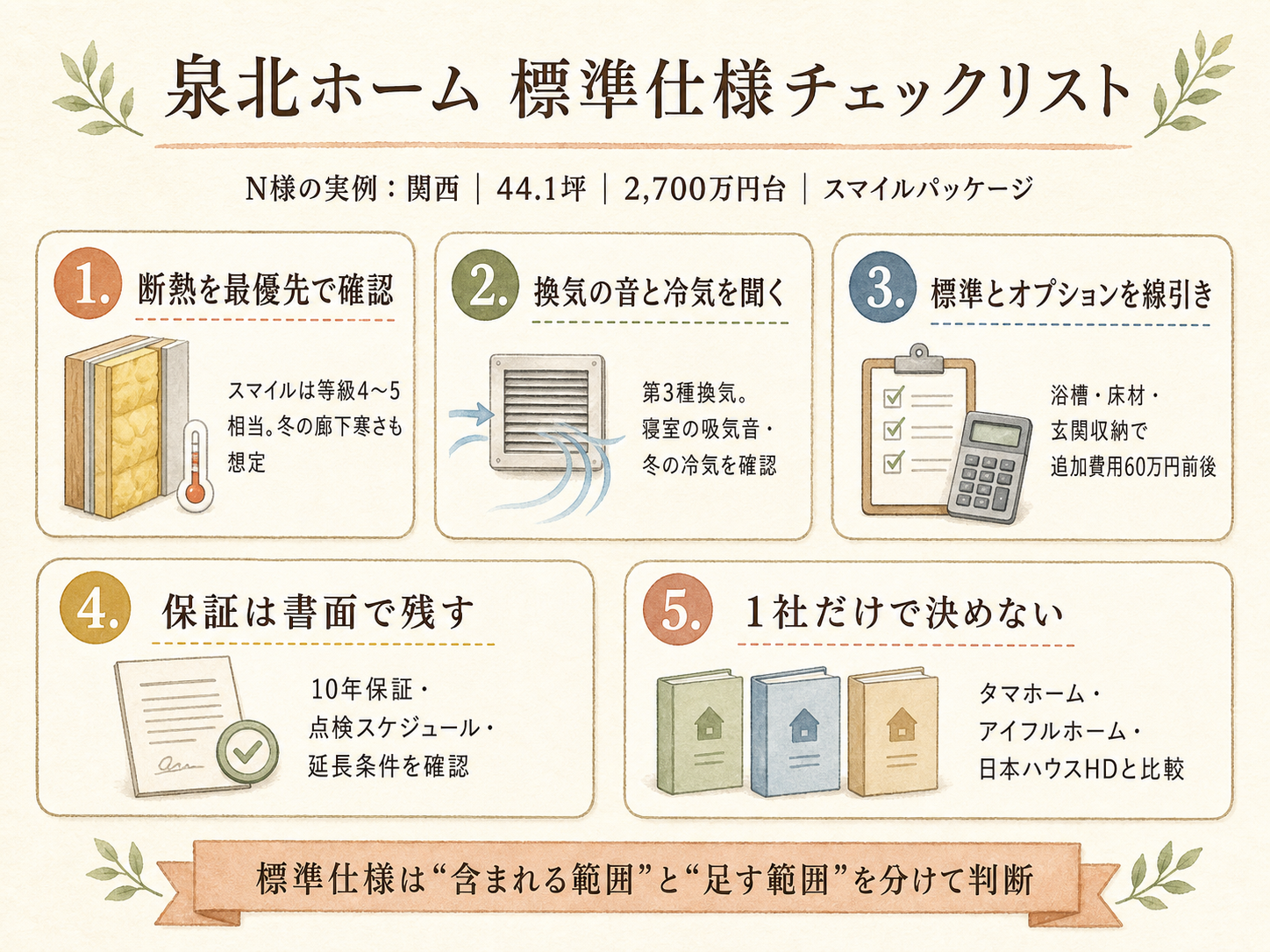 泉北ホームを検討する前に必ず確認したい5つのチェックリスト