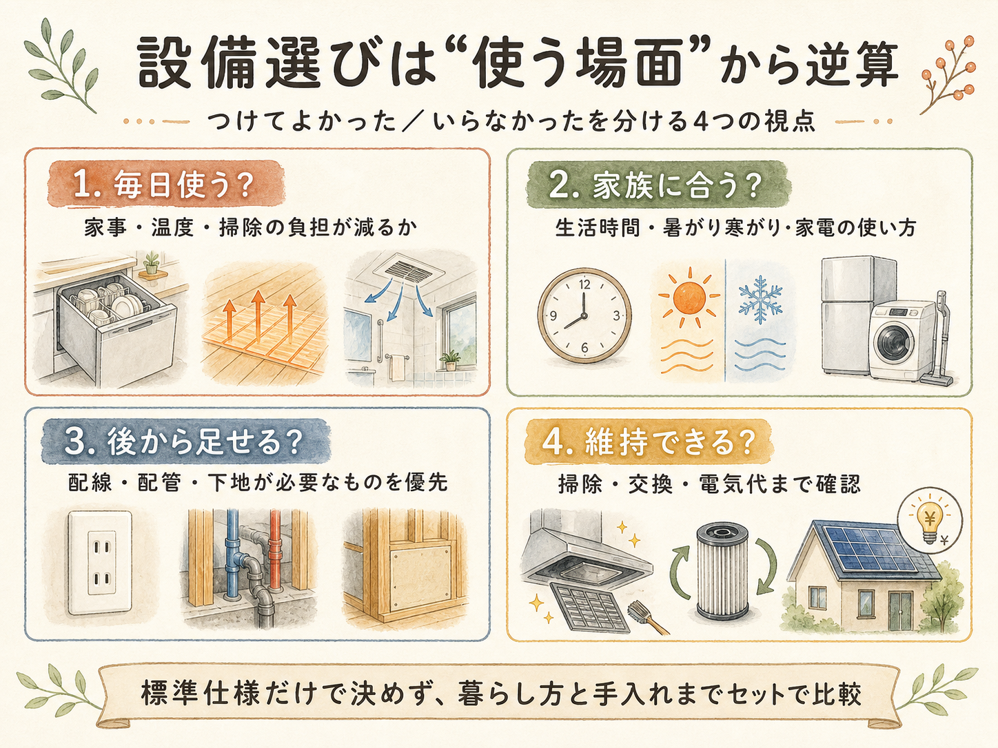 記事の検討ポイント3つ（U様の話から）