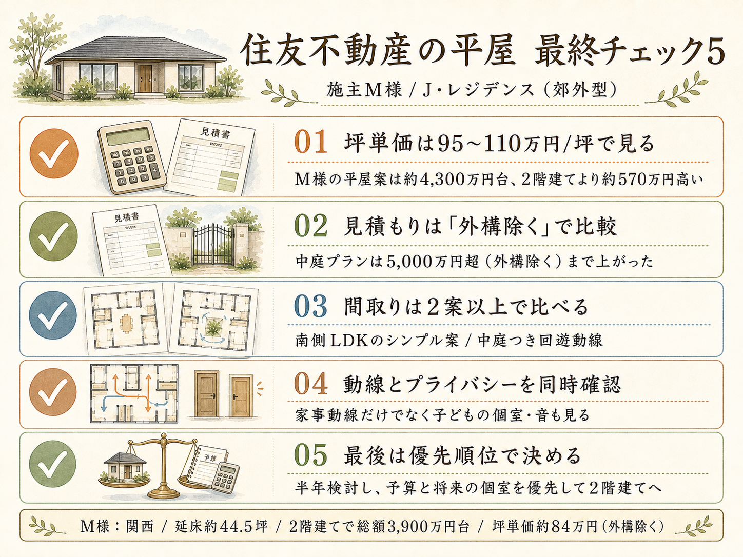 住友不動産を検討する前に必ず確認したい5つのチェックリスト