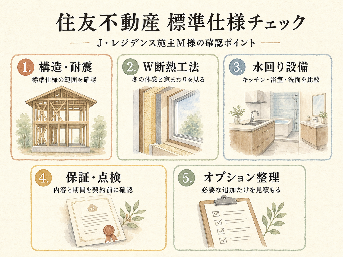 住友不動産を検討する前に必ず確認したい5つのチェックリスト