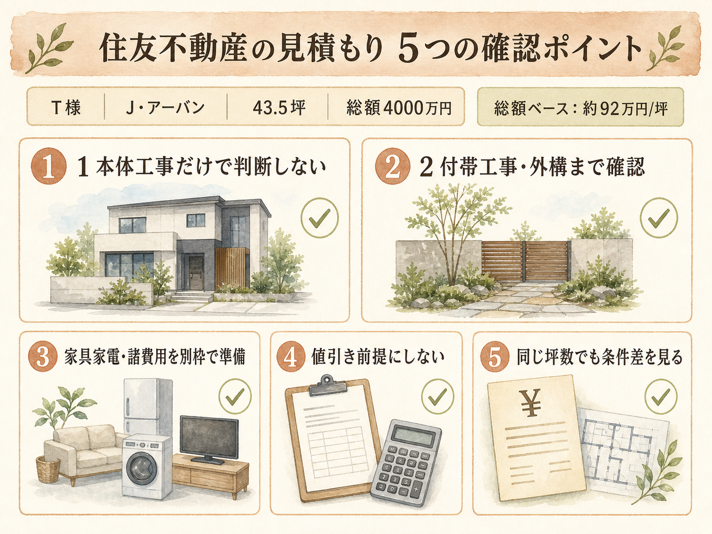住友不動産を検討する前に必ず確認したい5つのチェックリスト