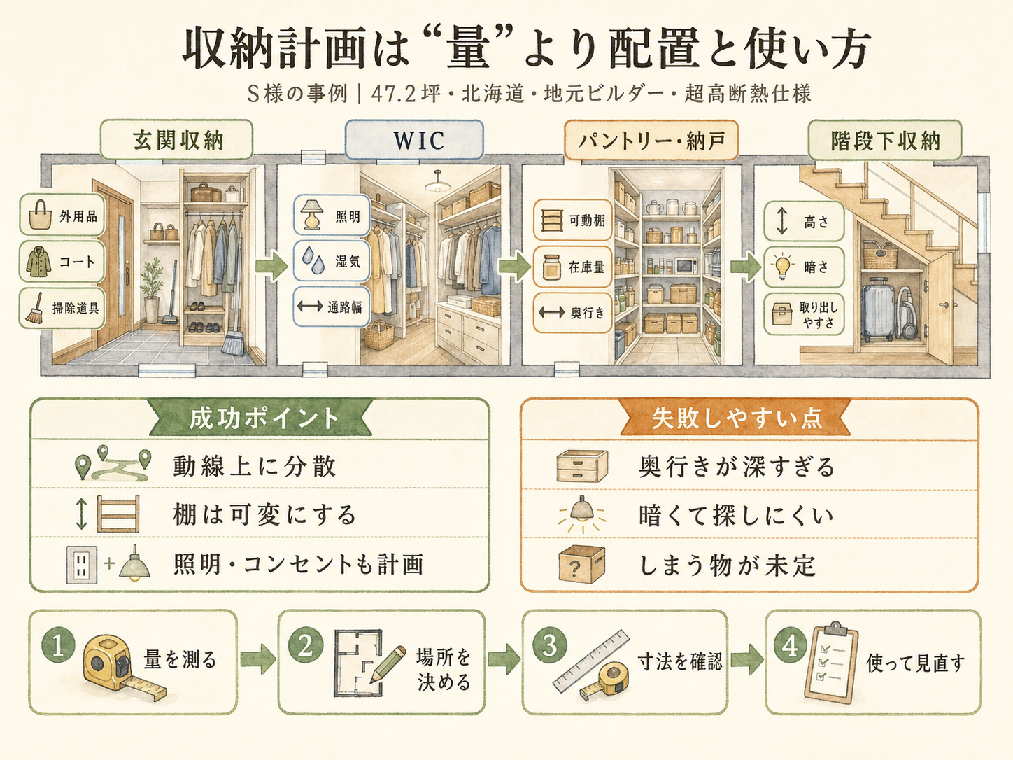 記事の検討ポイント3つ(お話を伺ったS様の話から)