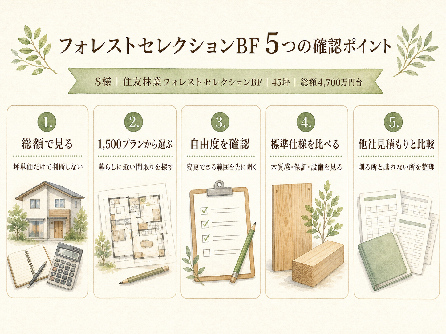 住友林業を検討する前に必ず確認したい5つのチェックリスト