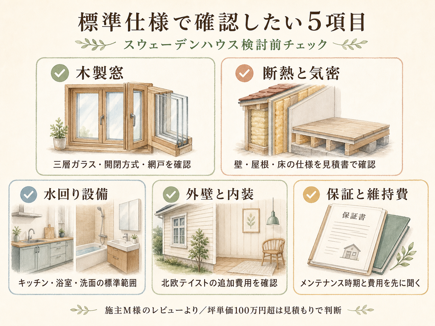 スウェーデンハウスを検討する前に確認しておきたい5つのチェックリスト