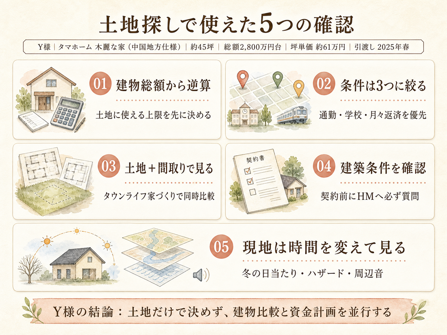 ハウスメーカーを検討する前に必ず確認したい5つのチェックリスト