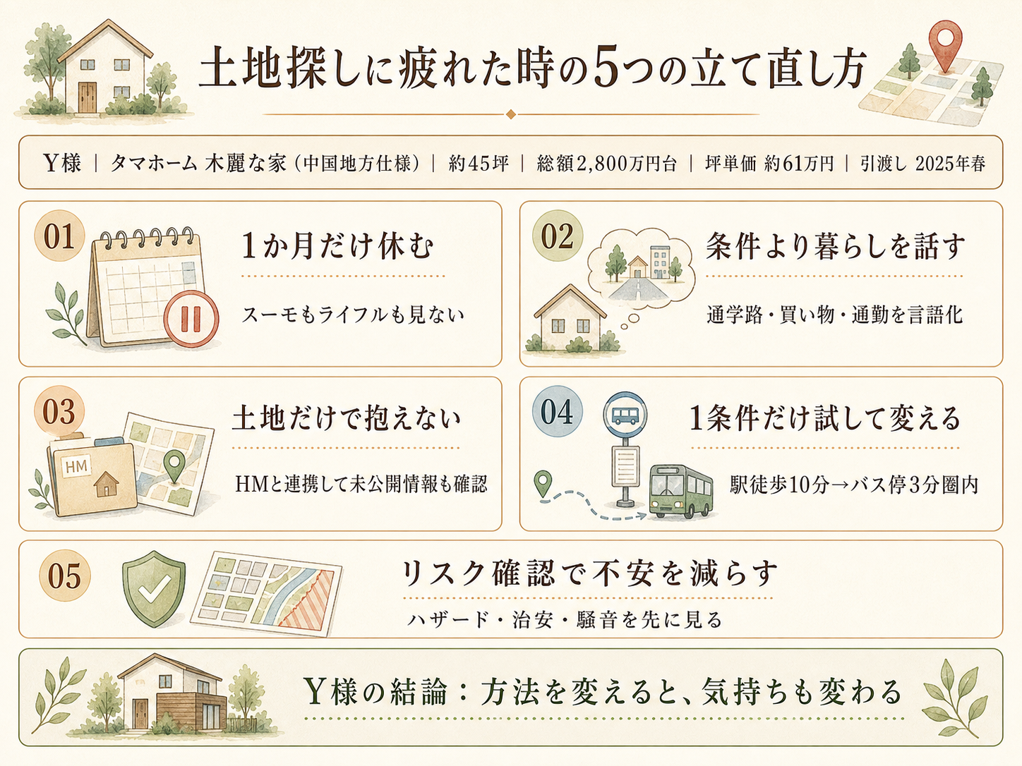 ハウスメーカーを検討する前に必ず確認したい5つのチェックリスト