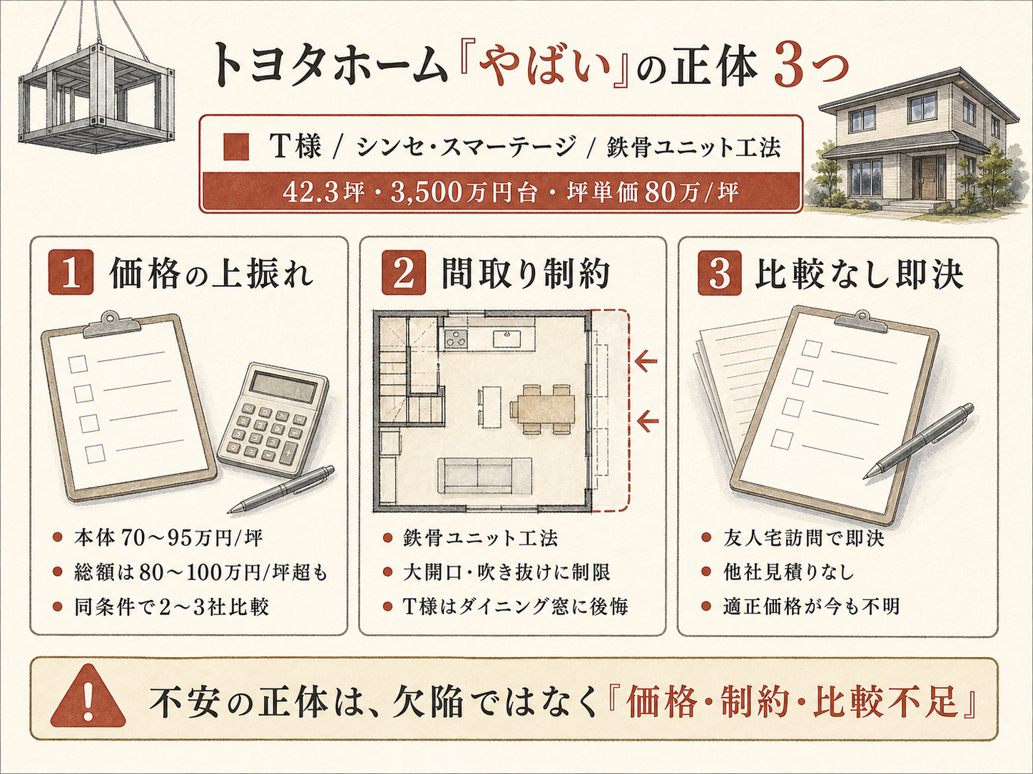 トヨタホームが「やばい」と言われる本当の原因3つ（T様の取材内容から）