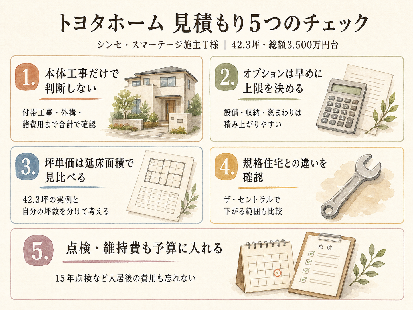 トヨタホームを検討する前に必ず確認したい5つのチェックリスト